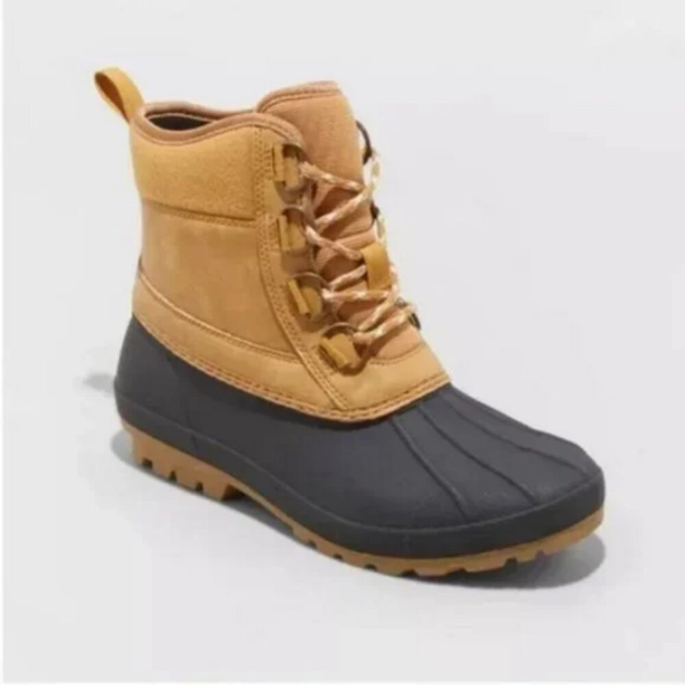 Women's Tiffy Duck Winter Boots Tan - Universal Thread™ 11